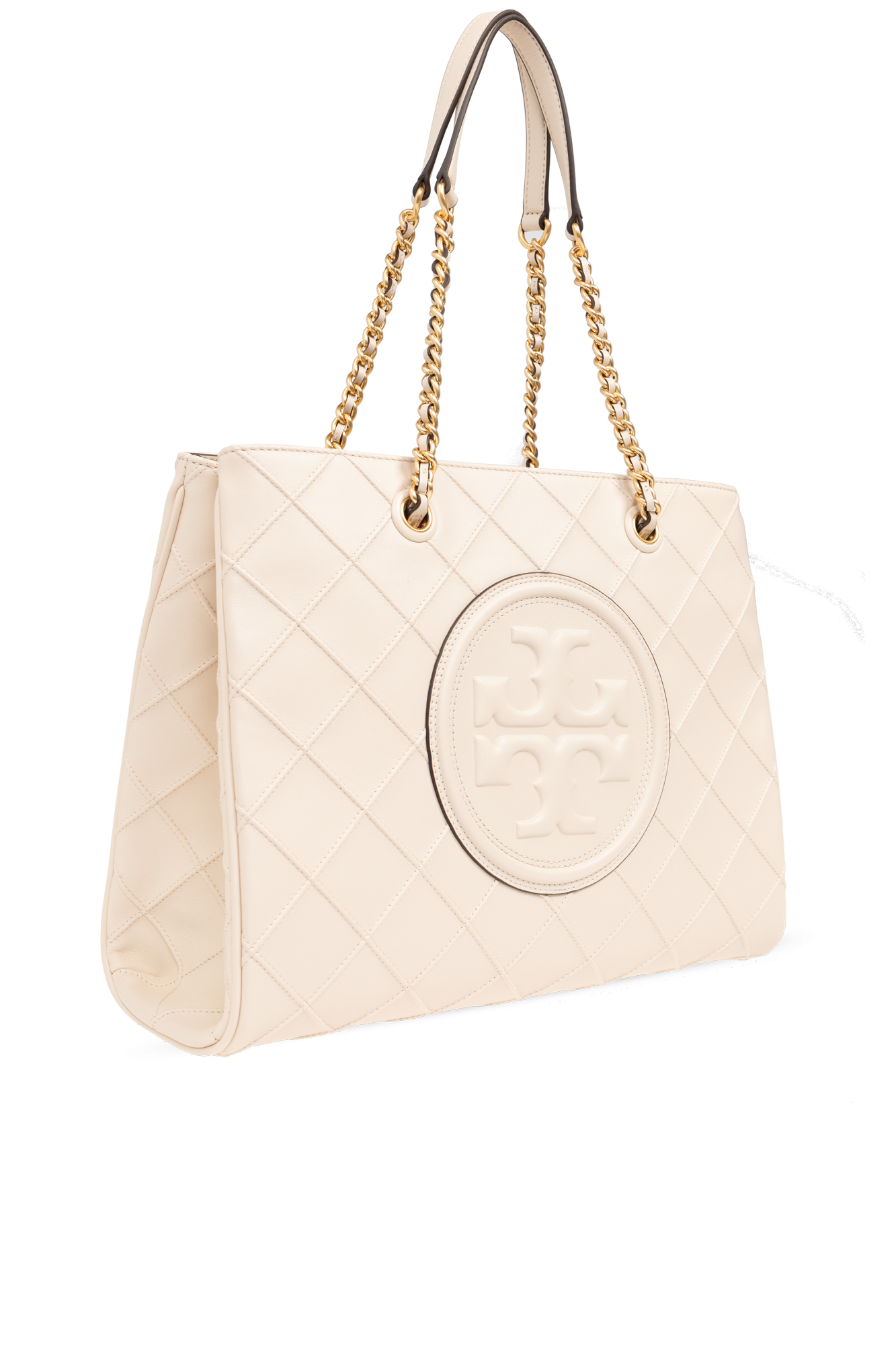 Cream Tory Burch Fleming Soft Shopper Bag Tory Burch Vitkac Canada